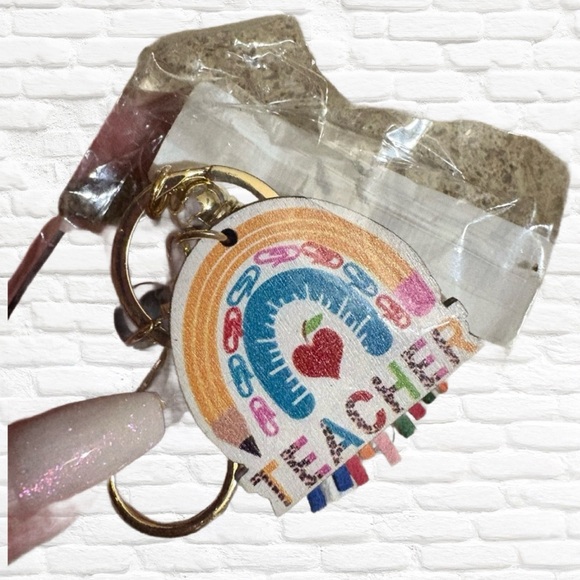 Colorful Teacher Keychain - Picture 1 of 2